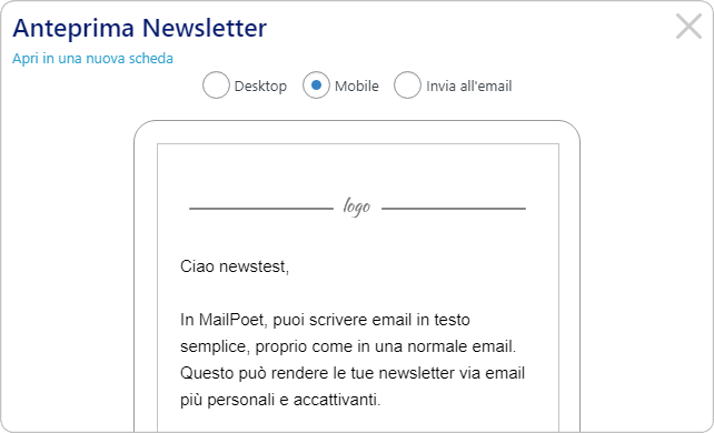 Anteprima Newsletter