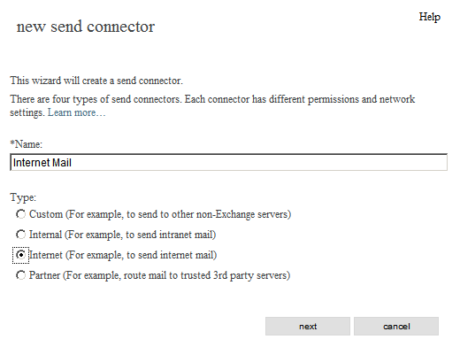 exchange server 2013 2016 2019 - new send connector